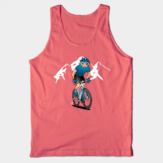 MTB - Mountain biker in the mountains Tank Top by Cardvibes